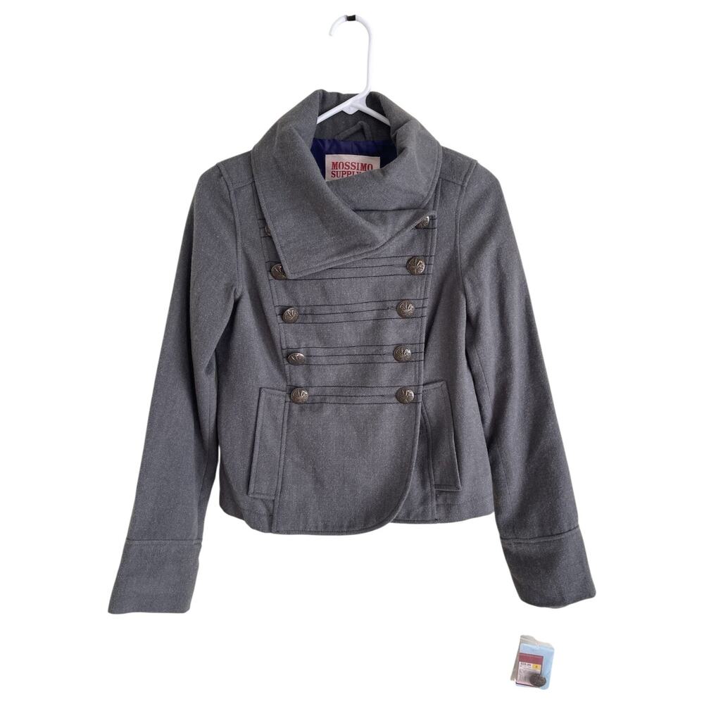 Mossimo Retro Bandleader Jacket Size Small Gray NEW w Tags